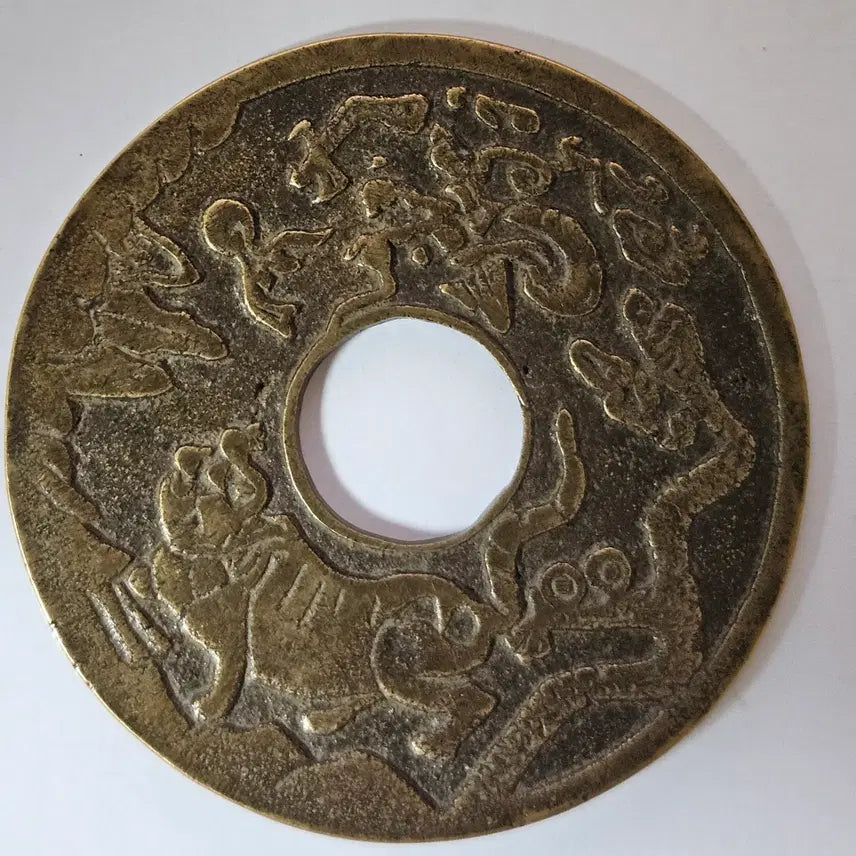 [BUNJANG] Large Zodiac Dragon and Tiger Battle Coin / [초대형] 십이지신 용호싸움 별전  ZK2659