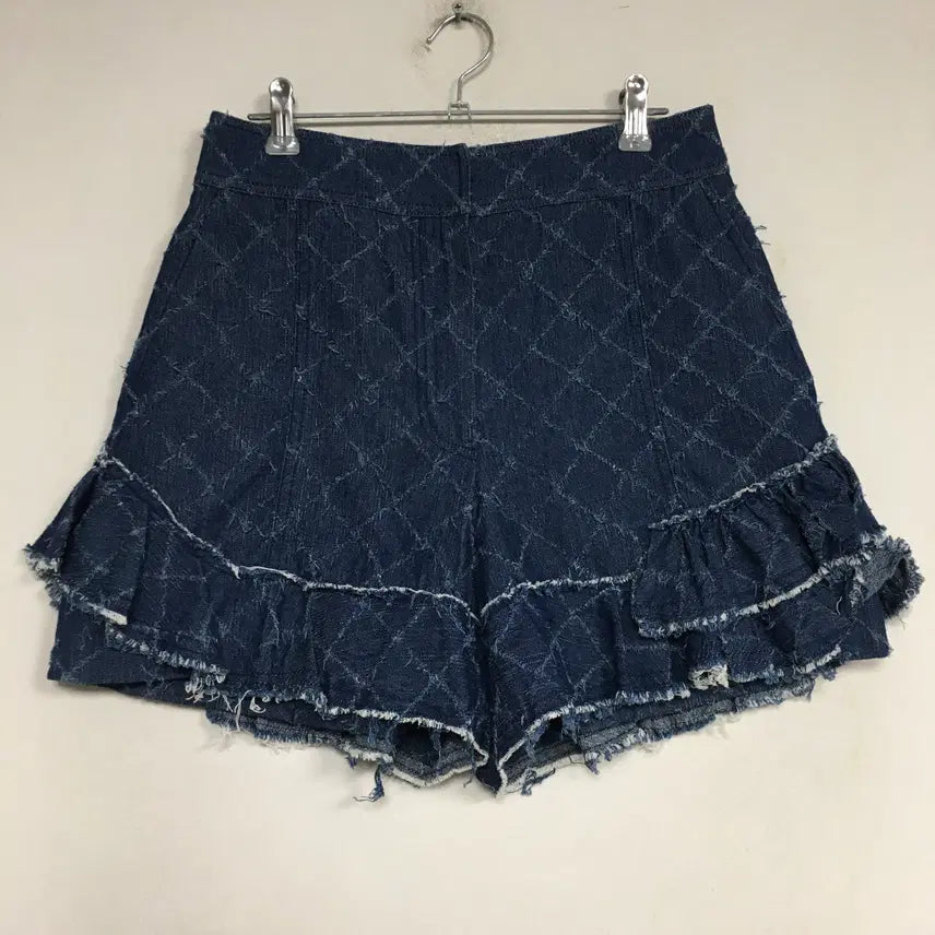 [BUNJANG] Lucky Chouette Frill Denim Shorts / 23 럭키슈에뜨 프릴 데님 반바지 36