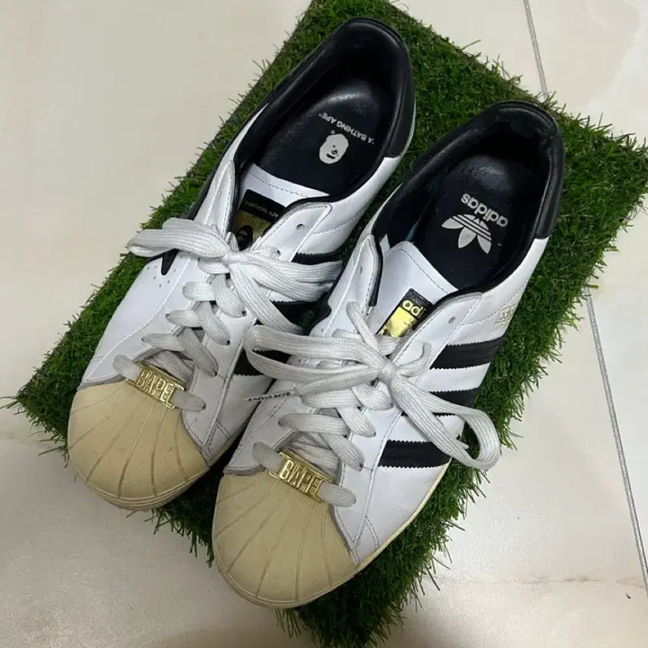 [BUNJANG] Adidas Bape Superstar 80s Sneakers / [270] 아디다스 베이프 슈퍼스타 80s 화이트 블랙