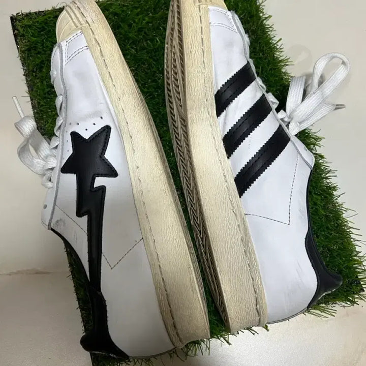 [BUNJANG] Adidas Bape Superstar 80s Sneakers / [270] 아디다스 베이프 슈퍼스타 80s 화이트 블랙