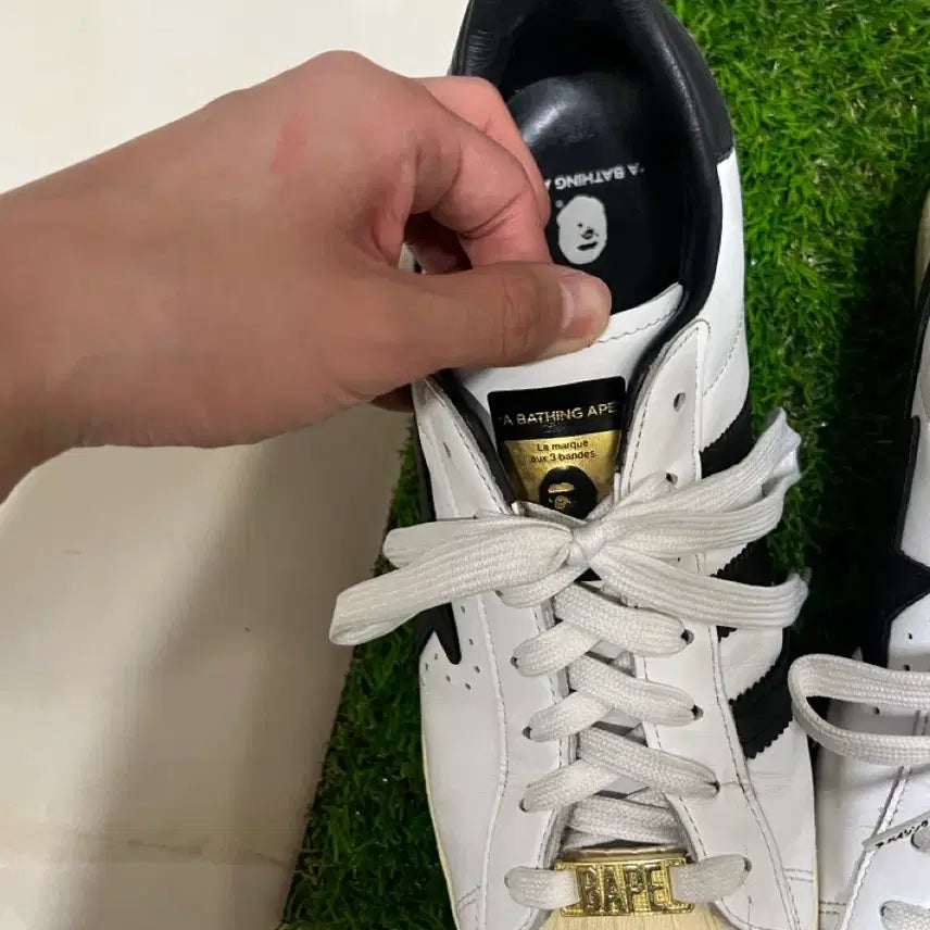[BUNJANG] Adidas Bape Superstar 80s Sneakers / [270] 아디다스 베이프 슈퍼스타 80s 화이트 블랙