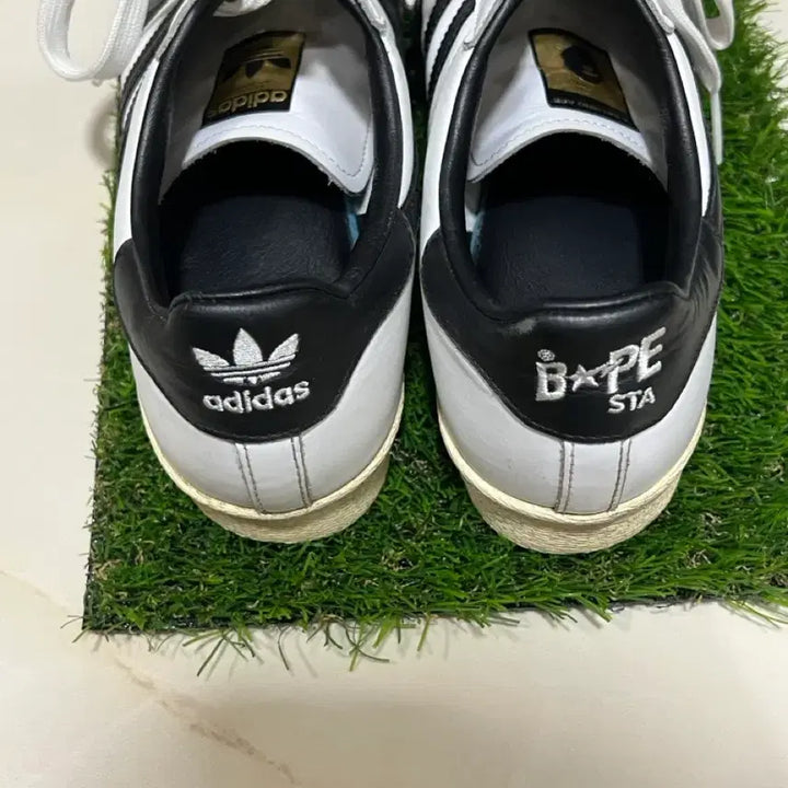 [BUNJANG] Adidas Bape Superstar 80s Sneakers / [270] 아디다스 베이프 슈퍼스타 80s 화이트 블랙