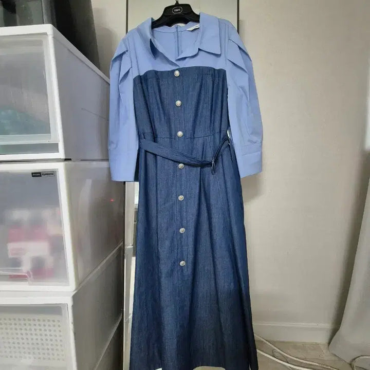 [BUNJANG] Deuel Denim Long Dress / 듀엘원피스