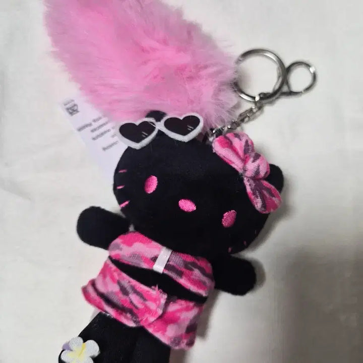 [BUNJANG] Hello Kitty Pink Fur Keyring / 헬로키티 인형 키링 핑크 퍼