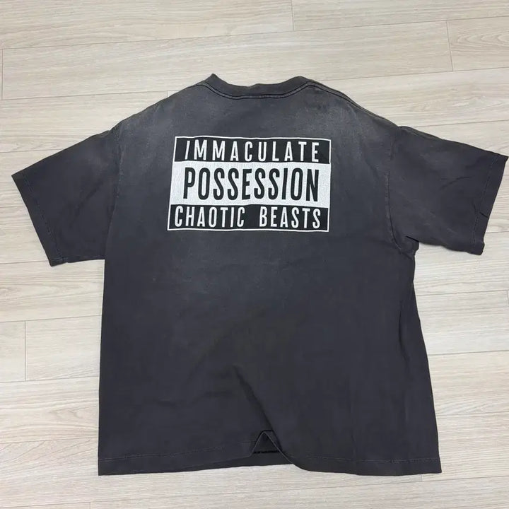[BUNJANG] Saint Michael Cactus Plant Flea Market Smile Short Sleeve T-shirt Black / 세인트 마이클 x 캑터스 플랜트 플리 마켓 스마일 숏슬리브 티셔츠 블랙