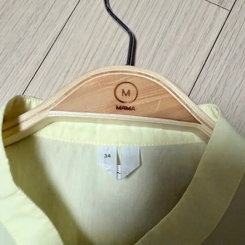 [BUNJANG] Arket Tencel Short Sleeve Shirred Blouse / 아르켓 텐셀 반팔 셔링 블라우스 옐로우 연노랑여름셔츠 차이나카라라운드넥