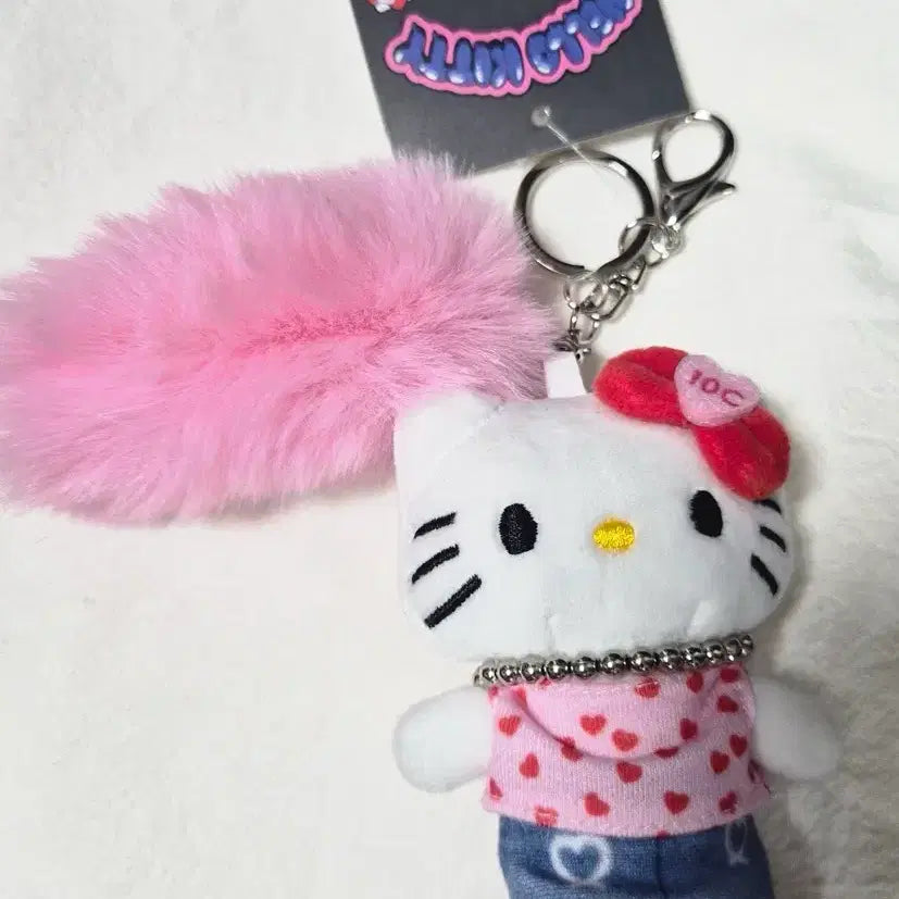 [BUNJANG] Hello Kitty Pom Pom Doll Keyring / 헬로키티 인형 키링 폼폼이
