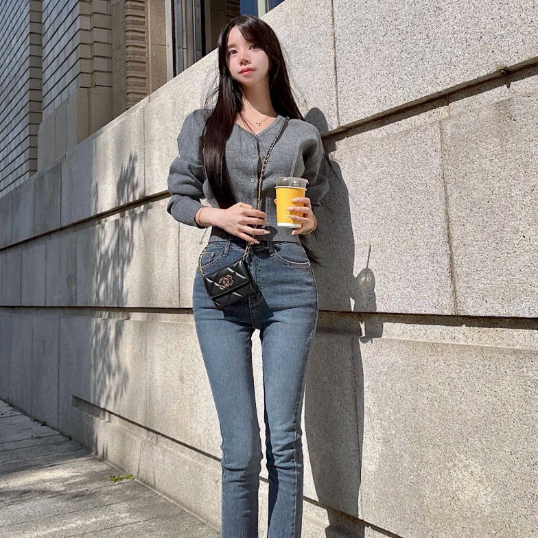 [BUNJANG] Mayyun Mayjins Slim Fit Denim Jeans / (새제품) 메이윤 메이진스 일자 슬림핏 데님 중청