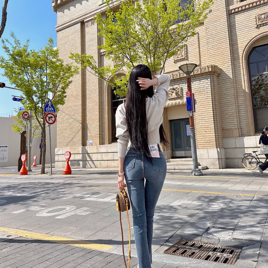[BUNJANG] Mayyun Mayjins Slim Fit Denim Jeans / (새제품) 메이윤 메이진스 일자 슬림핏 데님 중청
