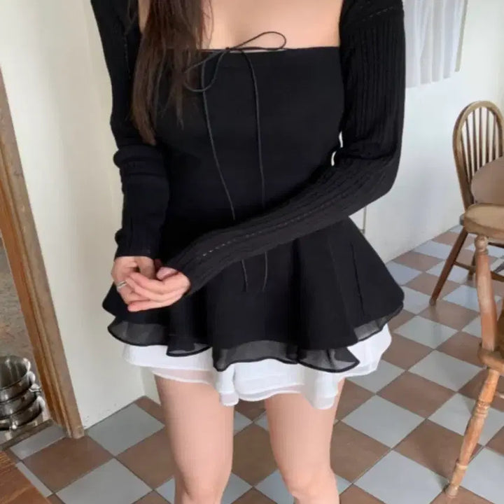 [SOLD OUT] 베르니마켓 verni 리아 볼레로 블랙