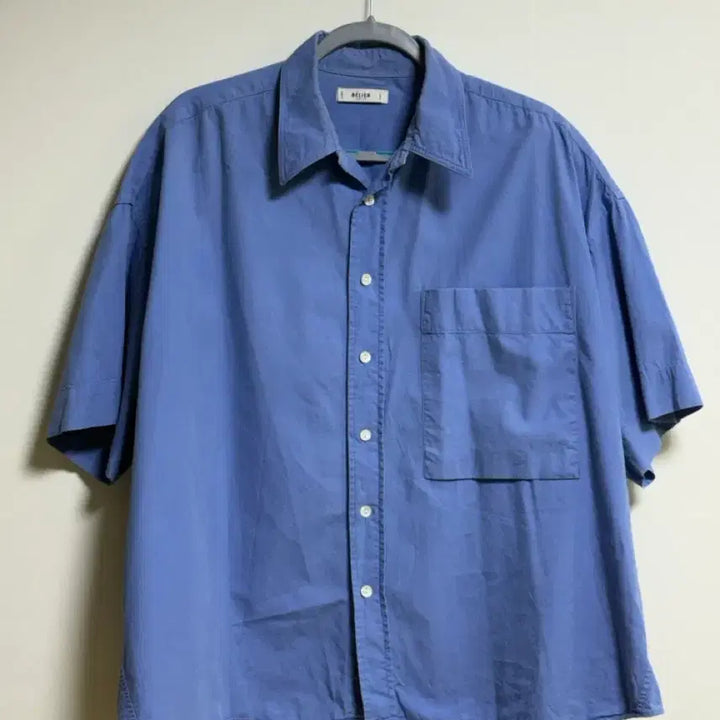 [BUNJANG] Belier Oxford Half Sleeve Shirt (Blue) / [L] 벨리에 가르송 옥스포드 하프 셔츠/반팔 셔츠 (블루)