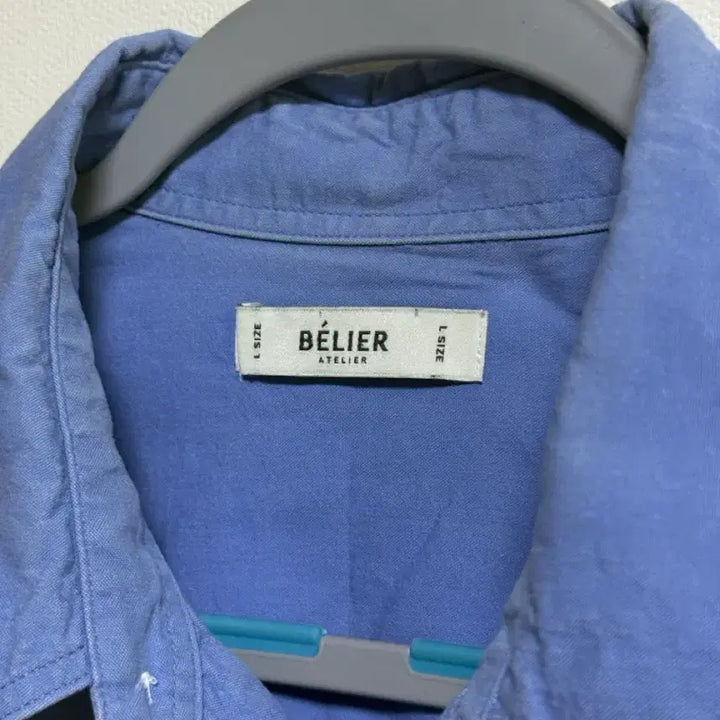 [BUNJANG] Belier Oxford Half Sleeve Shirt (Blue) / [L] 벨리에 가르송 옥스포드 하프 셔츠/반팔 셔츠 (블루)