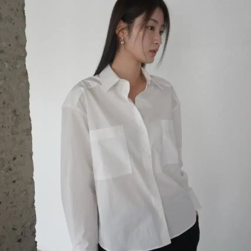 [BUNJANG] New York Nine Studio Blanc Short Shirts White / (새상품) 뉴욕나인스튜디오 Blanc Shirts 블랑 셔츠 숏 화이트