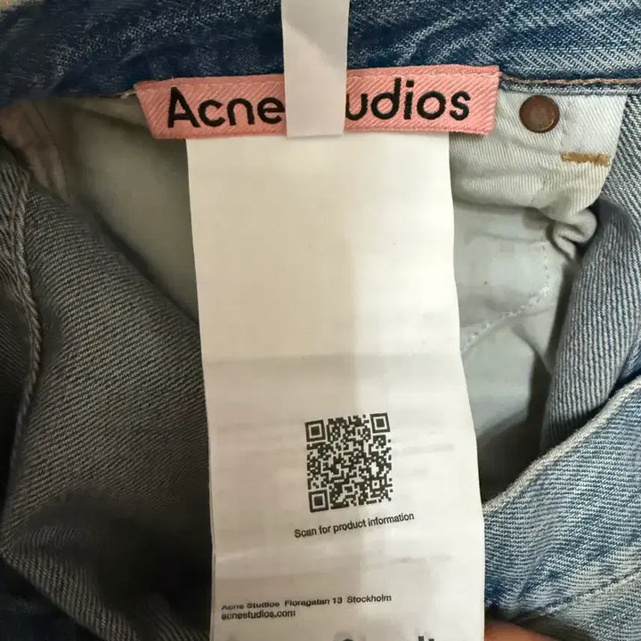 [BUNJANG] Acne Studios B00403 Straight Denim Pants / 아크네 더티워싱 스트레이트 데님 팬츠 34 정품