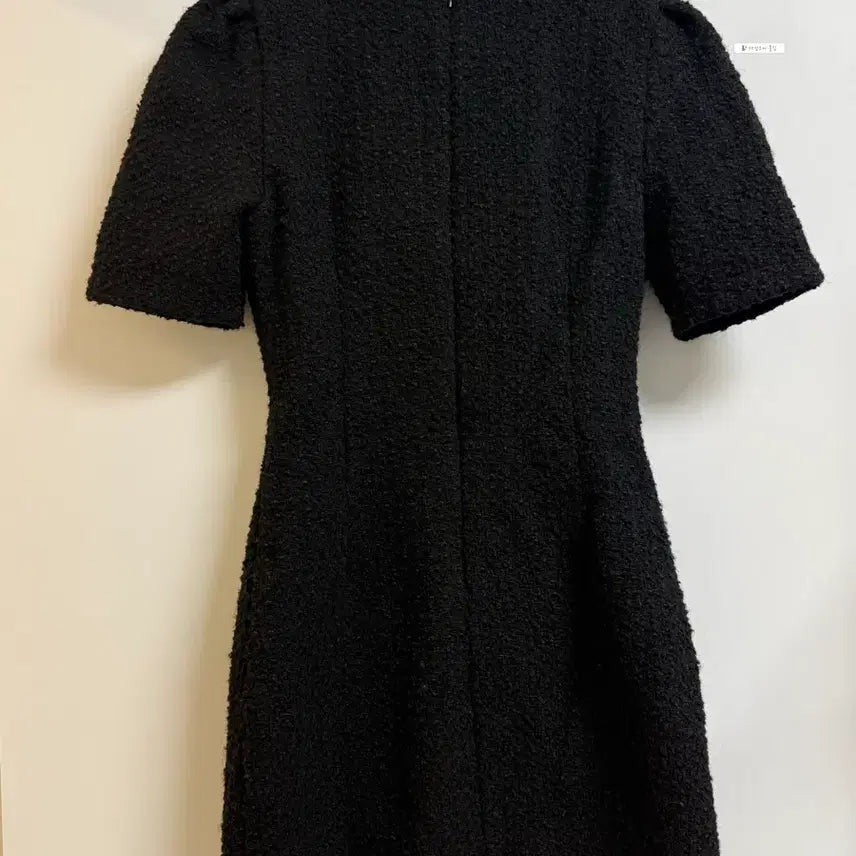 [BUNJANG] Tweed Mini Dress / 울 30% 트위드 금장 버튼 미니 원피스