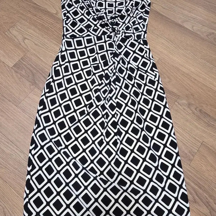 [BUNJANG] Ralph Lauren Authentic Black &amp; White Pattern Long Dress Size 55 / 랄프로렌 정품 원피스 55