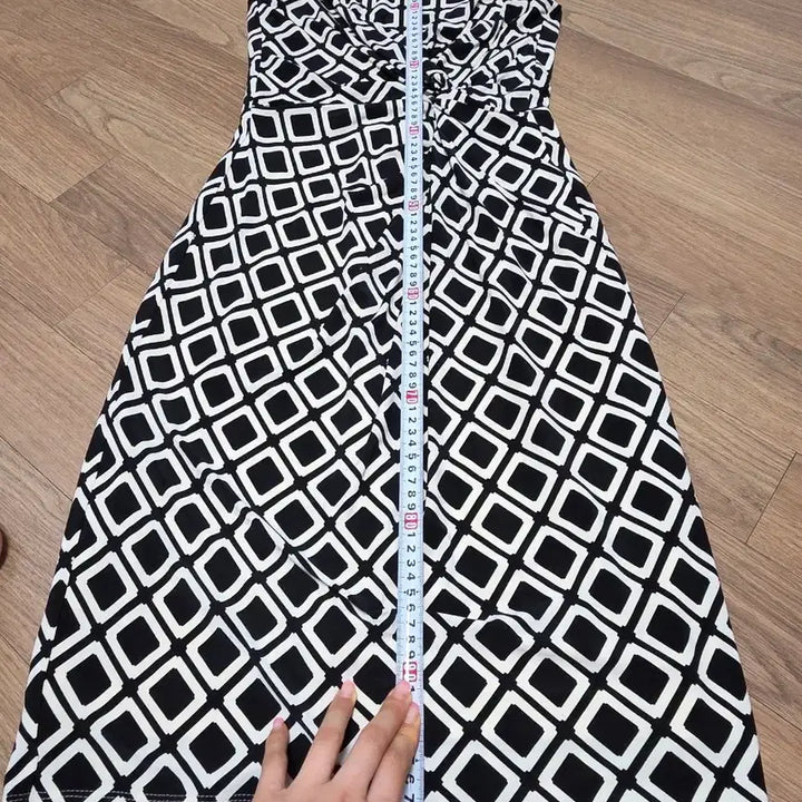 [BUNJANG] Ralph Lauren Authentic Black &amp; White Pattern Long Dress Size 55 / 랄프로렌 정품 원피스 55