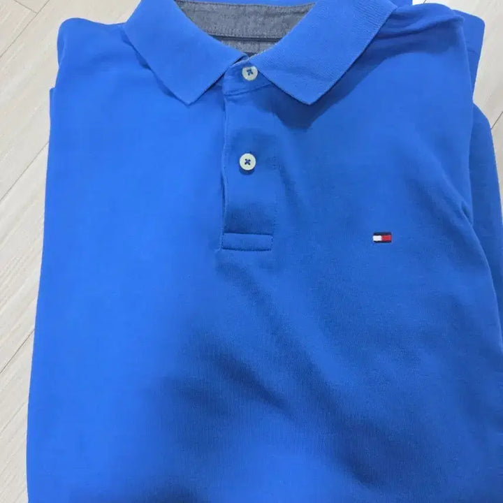 [BUNJANG] Tommy Hilfiger Blue Polo Short Sleeve T-Shirt / 타미힐피거 블루 폴로 반팔티