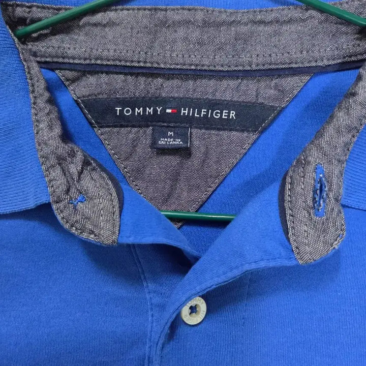 [BUNJANG] Tommy Hilfiger Blue Polo Short Sleeve T-Shirt / 타미힐피거 블루 폴로 반팔티