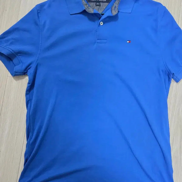 [BUNJANG] Tommy Hilfiger Blue Polo Short Sleeve T-Shirt / 타미힐피거 블루 폴로 반팔티