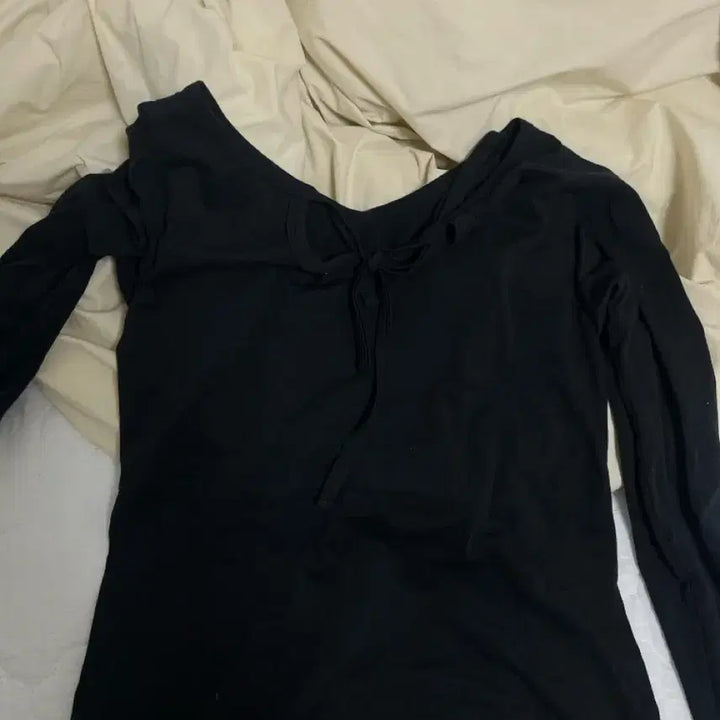 [BUNJANG] Hysteric Glamour Backless Tie Detail T-Shirt / 히스테릭글래머 티셔츠