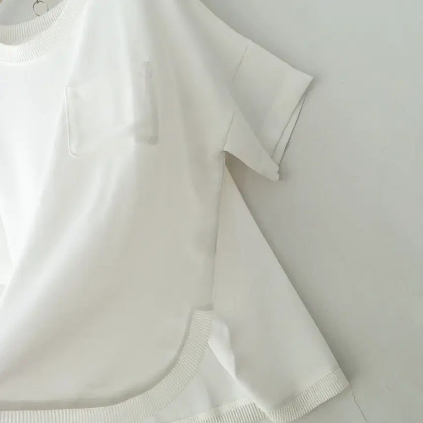 [BUNJANG] MUST BE All White See-Through Slim Blouse / MUST BE 올화잇 주즈슬림br