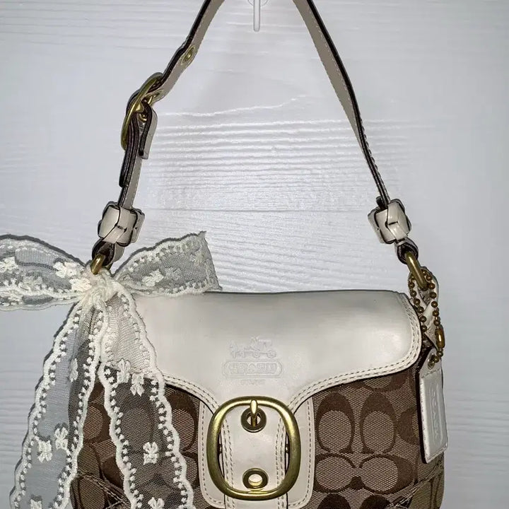 [BUNJANG] Coach Y2K White Mini Shoulder Bag / 