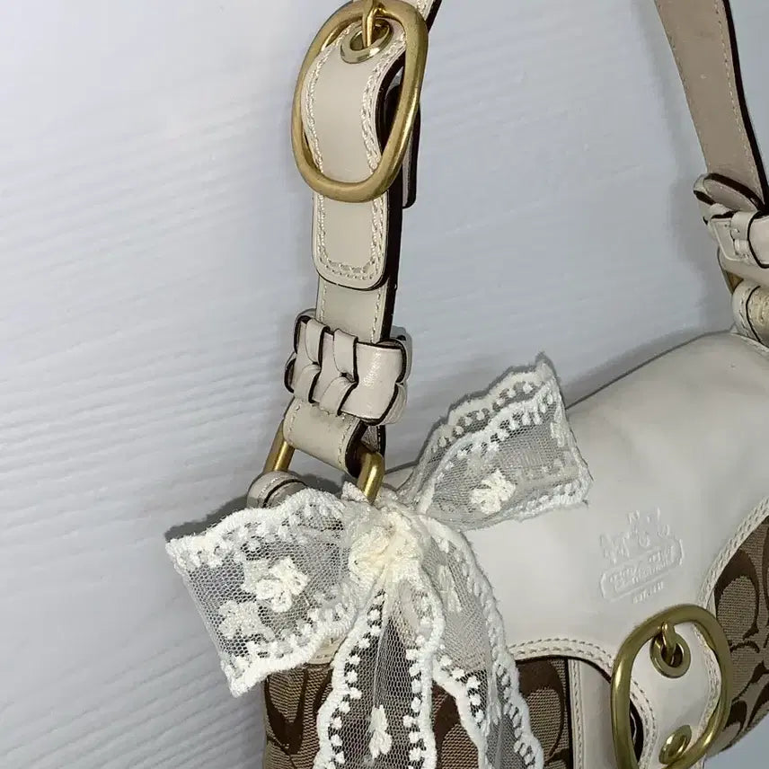 [BUNJANG] Coach Y2K White Mini Shoulder Bag / 