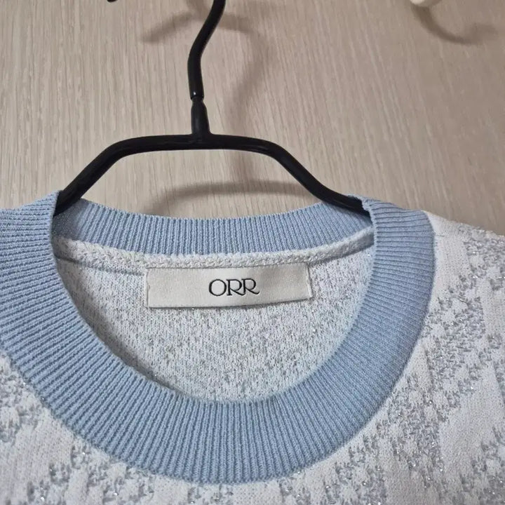 [BUNJANG] ORR Jacquard Knit Short Sleeve Top / (21년) ORR 오르  리프 자가드 니트 반팔 S