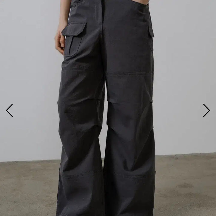 [BUNJANG] Freever 07 Parachute Cargo Washed Pants Charcoal / 프리버07 파라슈트 카고 워시드 팬츠 차콜