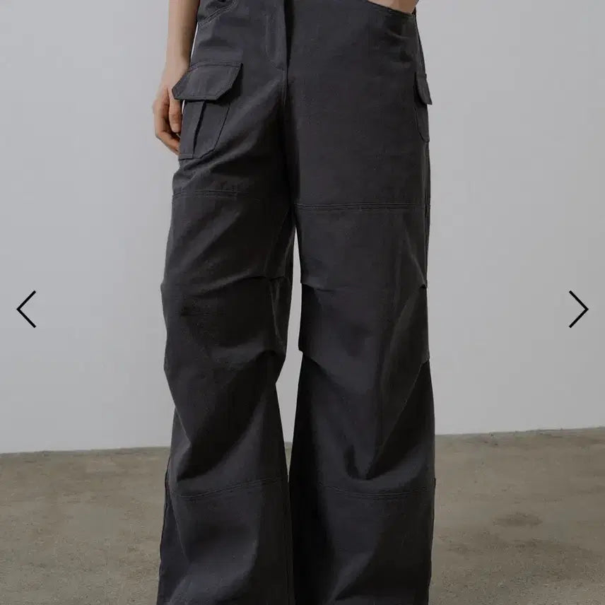 [BUNJANG] Freever 07 Parachute Cargo Washed Pants Charcoal / 프리버07 파라슈트 카고 워시드 팬츠 차콜