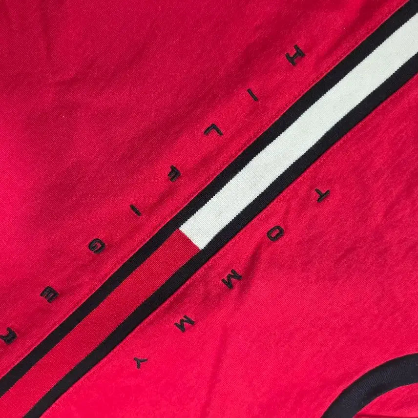 [BUNJANG] Tommy Hilfiger Red Short Sleeve T-shirt / 타미힐피거 레드 반팔 티셔츠