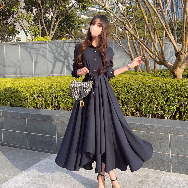 [BUNJANG] Mayyun Long Shirt Dress - Deep Navy S / 메이윤 제작 롱 셔츠 원피스 