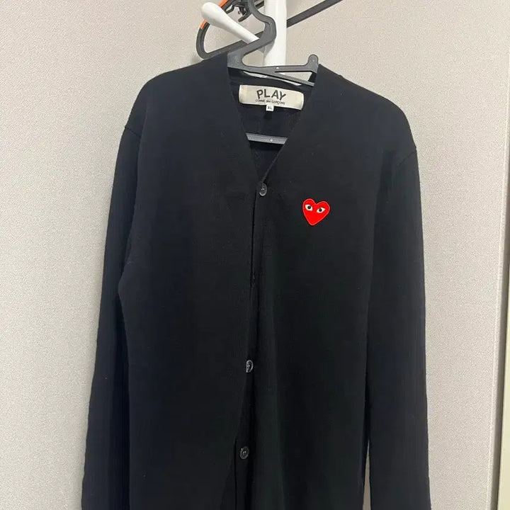[SOLD OUT] 꼼데가르송 블랙 가디건 XL