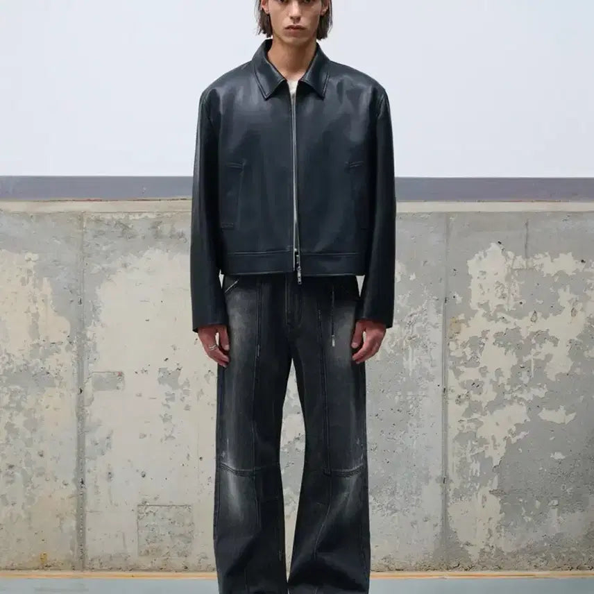 [BUNJANG] Dopejason Vegan Leather Single Jacket / 도프제이슨 비건레더 헤리티지 싱글자켓 M