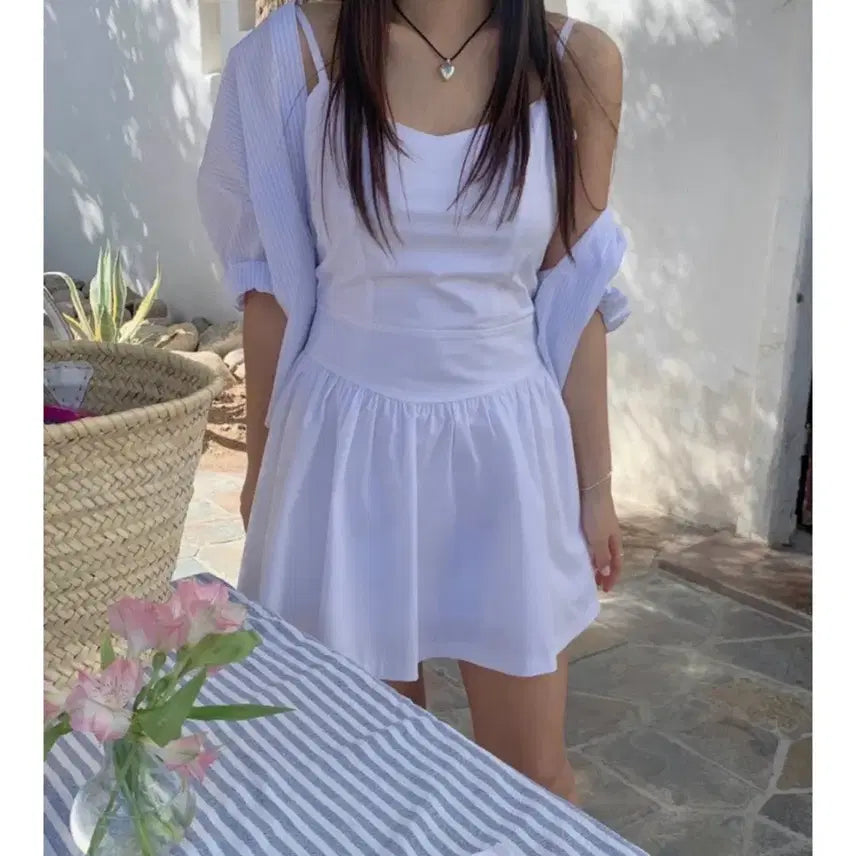 [BUNJANG] TheWish Garden Sleeveless Dress (Size S) / 더위시리즈 가든원피스 S