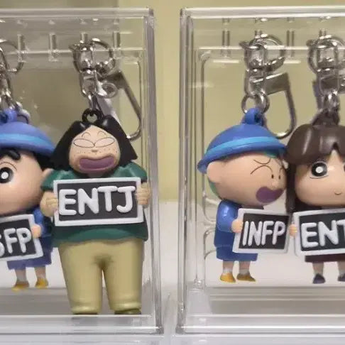 [BUNJANG] Crayon Shin-chan MBTI Keyring Set / 짱구 MBTI 키링