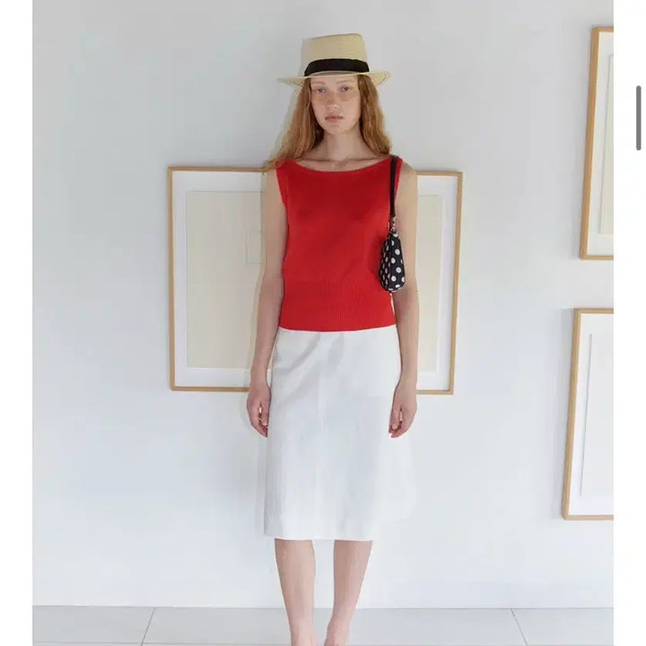 [BUNJANG] Lo61 Marta Linen Skirt - White / Lo61 마르타 린넨스커트S 택달린새상품