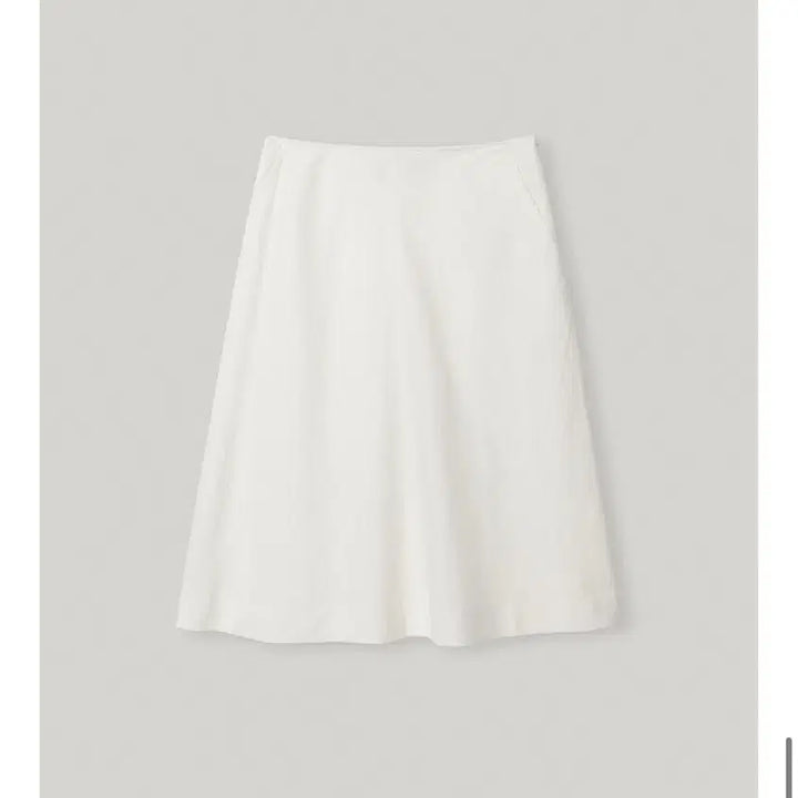 [BUNJANG] Lo61 Marta Linen Skirt - White / Lo61 마르타 린넨스커트S 택달린새상품