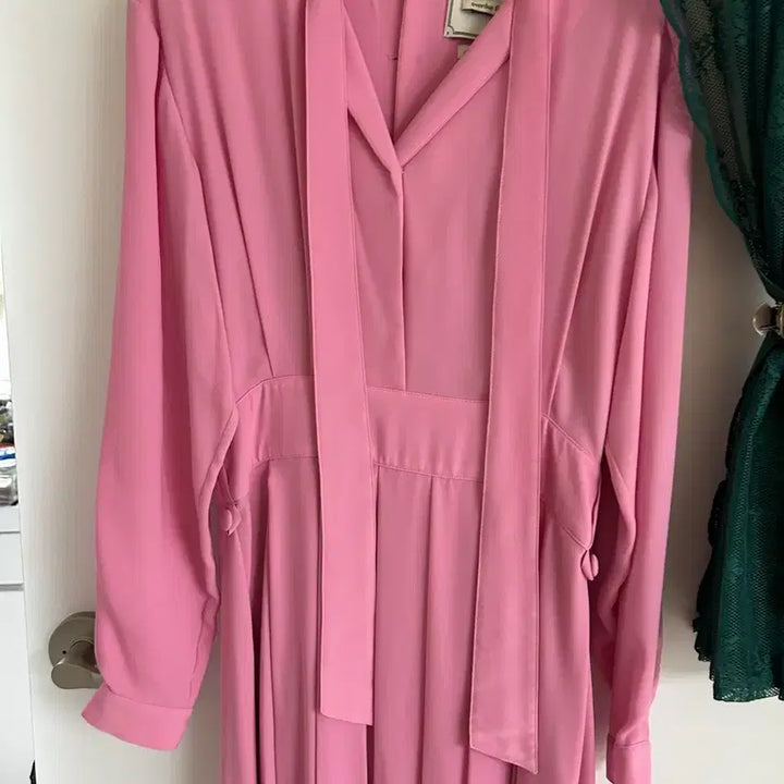[BUNJANG] Overdue Flare Pink Long Dress / 오버듀플레어 핑크 롱 원피스