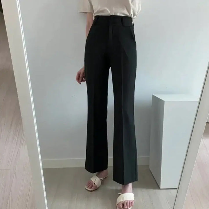 [BUNJANG] Two-Button High-Waist Slacks / 투버튼 하이웨스트 슬랙스