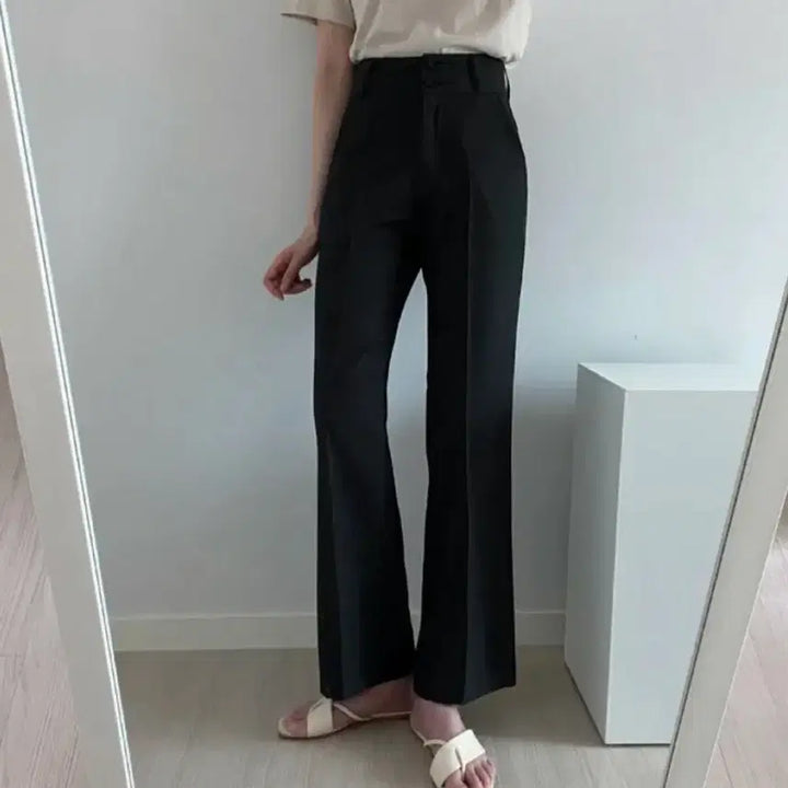 [BUNJANG] Two-Button High-Waist Slacks / 투버튼 하이웨스트 슬랙스