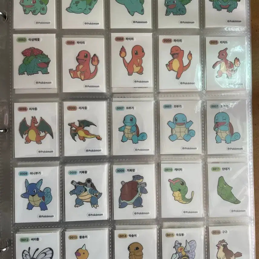 [BUNJANG] Pokemon Tteokbokki Sticker 1st &amp; 2nd Generation Full Set / 포켓몬 띠부씰 1,2세대 전종 3자리4자리 세트