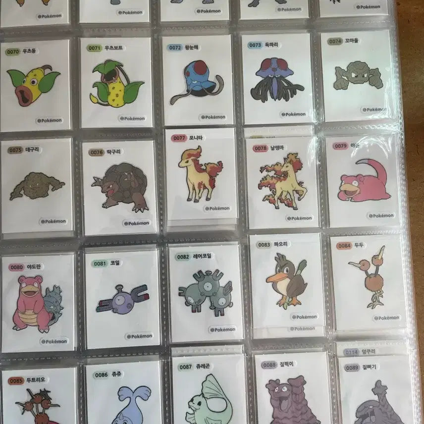 [BUNJANG] Pokemon Tteokbokki Sticker 1st &amp; 2nd Generation Full Set / 포켓몬 띠부씰 1,2세대 전종 3자리4자리 세트