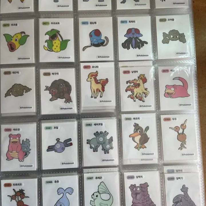 [BUNJANG] Pokemon Tteokbokki Sticker 1st &amp; 2nd Generation Full Set / 포켓몬 띠부씰 1,2세대 전종 3자리4자리 세트