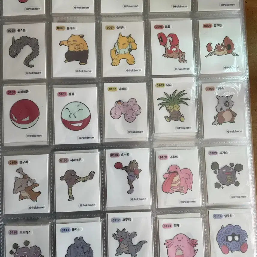[BUNJANG] Pokemon Tteokbokki Sticker 1st &amp; 2nd Generation Full Set / 포켓몬 띠부씰 1,2세대 전종 3자리4자리 세트