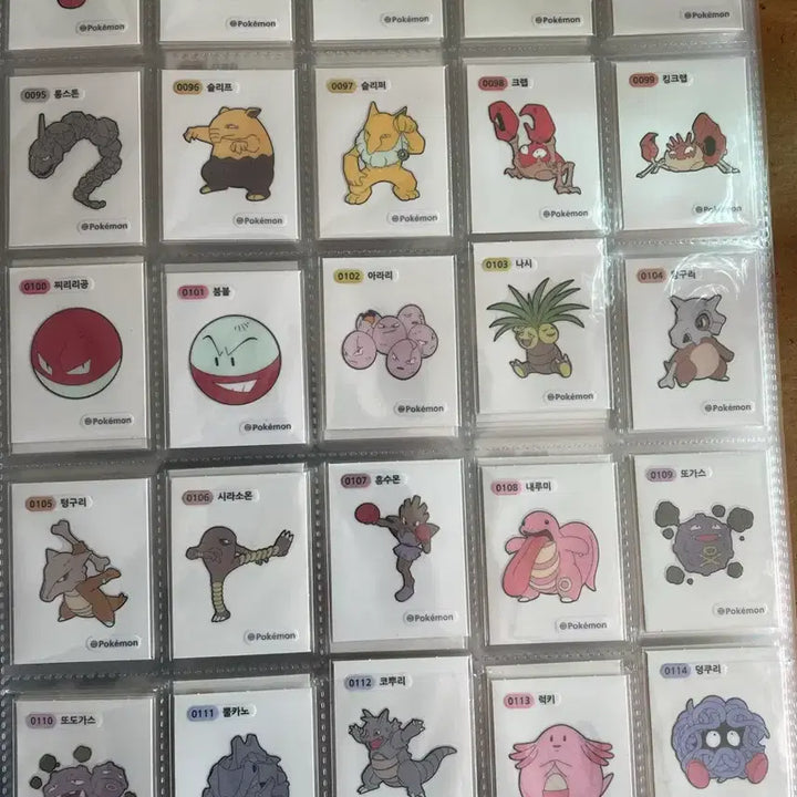 [BUNJANG] Pokemon Tteokbokki Sticker 1st &amp; 2nd Generation Full Set / 포켓몬 띠부씰 1,2세대 전종 3자리4자리 세트