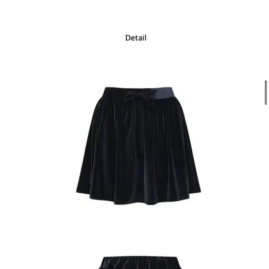 [BUNJANG] Kinder Baby Black Velvet Skirt / 카인더베이비 블랙 벨벳 스커트