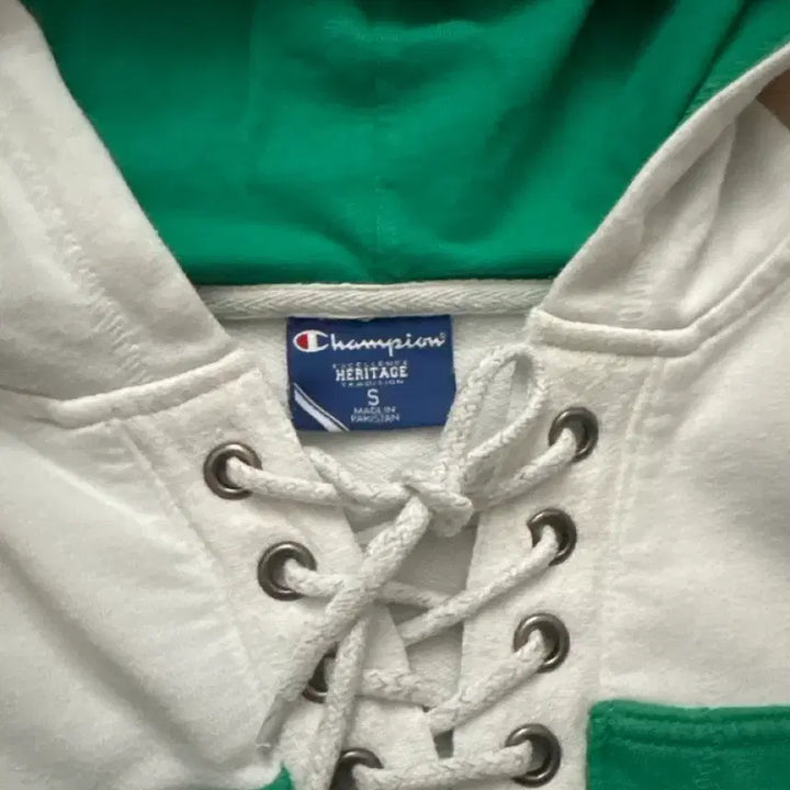 [BUNJANG] Champion Notre Dame Hoodie M Green White / 일본빈티지)챔피온 노틀담 후드티 M 그린 화이트