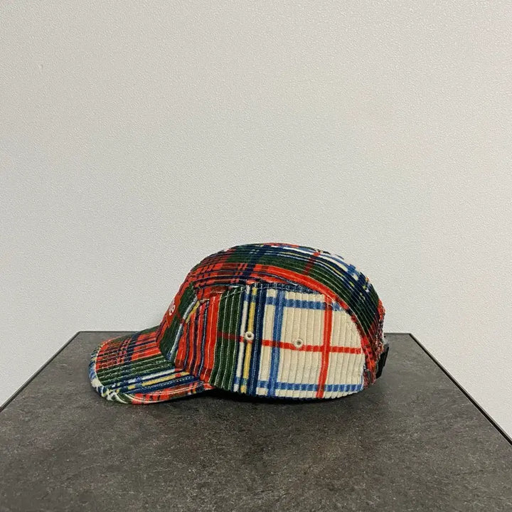 [BUNJANG] Supreme Box Logo Camp Cap Plaid Checkered Hat / (OS) 슈프림 박스로고 캠프캡 모자 코듀로이 플레이드 체크